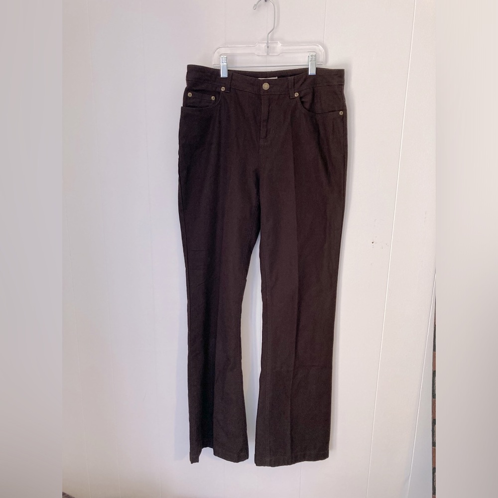 Jones New York Stretch Flare Brown Jeans